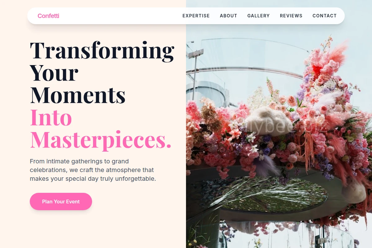 Confetti Event Decor